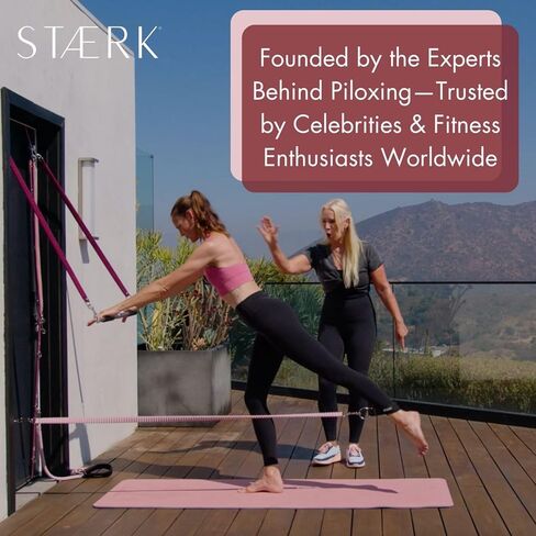 STAERK Pilates Suspension Training System - Premium Resistance Training Kit - At-Home Pilates for Strength & Flexibility - Resistance Bands Set for Home Gym, Travel, and Outdoors in Saudi Arabia