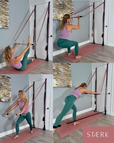 STAERK Pilates Suspension Training System - Premium Resistance Training Kit - At-Home Pilates for Strength & Flexibility - Resistance Bands Set for Home Gym, Travel, and Outdoors in Saudi Arabia
