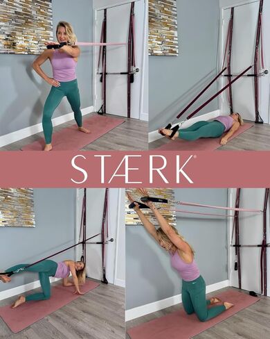 STAERK Pilates Suspension Training System - Premium Resistance Training Kit - At-Home Pilates for Strength & Flexibility - Resistance Bands Set for Home Gym, Travel, and Outdoors in Saudi Arabia