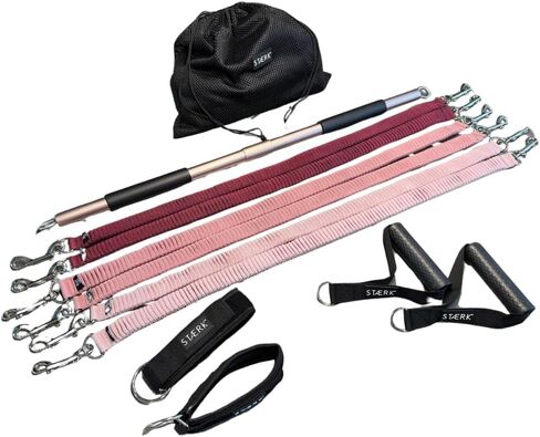 STAERK Pilates Suspension Training System - Premium Resistance Training Kit - At-Home Pilates for Strength & Flexibility - Resistance Bands Set for Home Gym, Travel, and Outdoors in Saudi Arabia