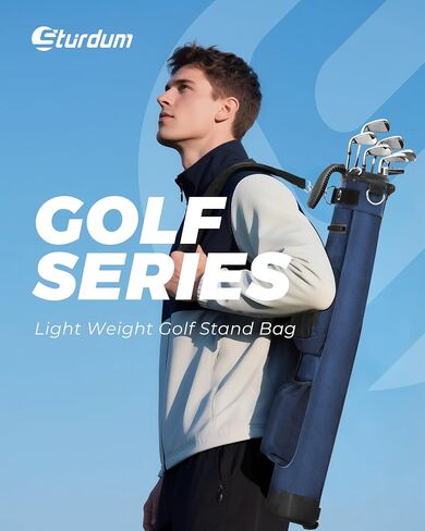 Golf Lightweight Stand Bag, Portable Golf Carry Bag with Insulated Cooler Pocket, Easy to Carry and Ideal for Driving Range, Pitch n Putt, Par 3, Executive Courses in Kuwait