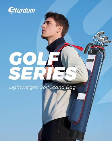 Golf Lightweight Stand Bag, Portable Golf Carry Bag with Insulated Cooler Pocket, Easy to Carry and Ideal for Driving Range, Pitch n Putt, Par 3, Executive Courses in Kuwait