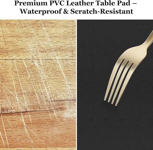 غطاء طاولة جلد دافئار 28 × 48 بوصة ، ووقاية من طاولة PVC سميكة سميكة مقاومة للماء ، ومكتب غطاء محامي طاولة غير انزلاق للمطبخ ، ومكتب ألعاب ، وطاولة الطعام in Kuwait