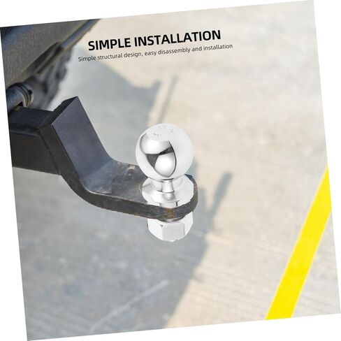 Garneck Trailer Hitch Ball Durable Metal Tow Ball for and Boat Towing Needs Easy Installation Compatible with Standard Hitch Receivers Secure Connection for Heavy Loads in Saudi Arabia