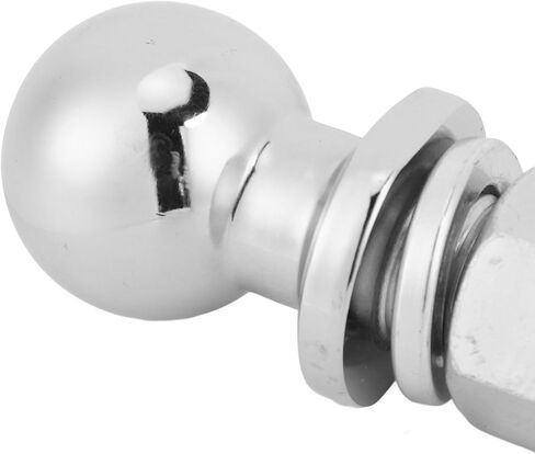 Oukens Chrome Trailer Hitch Ball 2 بوصة 5000 رطل ، مجموعة كرة مفتاح الصلب Chrome ， 1 X Iin Shank Steel for Boat Trailer Campervan ATV Pickup SUV in Saudi Arabia