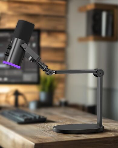 InnoGear Studio Mic Stand, Max Load 2.64 lb Microphone Arm Desk Mount Desktop Microphone Stand for Fifine AM8 K669B Blue Yeti HyperX QuadCast SoloCast AT2020, Webcams Cameras in Kuwait
