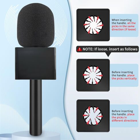 مقبض الميكروفون لـ DJI/DJI Mini ، حامل الميكروفون لـ Rode Wireless Go/Hollyland Lark/Lavalier MIC ، حامل MIC Magnetic Universal ، حامل ميكروفون مع 3 مرشحات البوب للتسرب ، مقابلة ، بودكاست ، تقارير in Kuwait