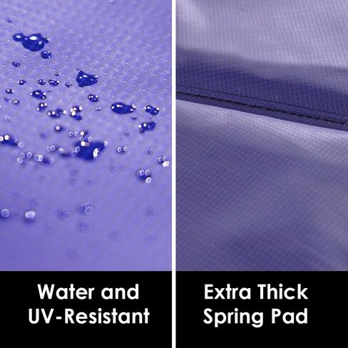 Trampoline Parts CO 8 FT 10 FT 12 FT 14 FT Universal Trampoline Spring Pad Cover Replacement, UV Resistant, Safety Foam Protection, Blue & Black Options, Compatible with Jumpzylla Trampolines in Kuwait