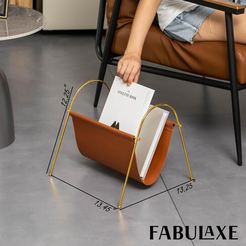 Gold Metal Modern Decorative Freestanding Floor Magazine Book Rack Storage Holder in Saudi Arabia