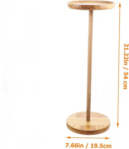 Milisten Wood Wood Hand Drum Stand حامل طبل لسان متعدد الوظائف للطبول تصميم بسيط لعرض أقراص اليد وأواني الزهور in Saudi Arabia