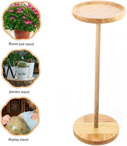 Milisten Wood Wood Hand Drum Stand حامل طبل لسان متعدد الوظائف للطبول تصميم بسيط لعرض أقراص اليد وأواني الزهور in Saudi Arabia