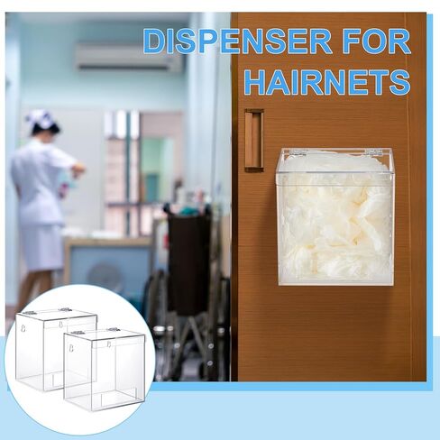 Kathfly 2 PCS موزع أكريليك للهش ، أكياس emesis ، حامل الحائط الصافي أكريليك لشبكات اللحية ، نظارات السلامة (6.9 × 6.7 × 5 بوصات) in Kuwait