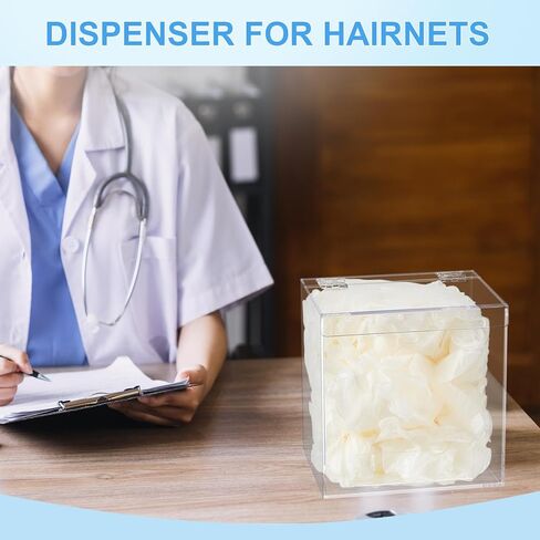 Kathfly 2 PCS موزع أكريليك للهش ، أكياس emesis ، حامل الحائط الصافي أكريليك لشبكات اللحية ، نظارات السلامة (6.9 × 6.7 × 5 بوصات) in Kuwait
