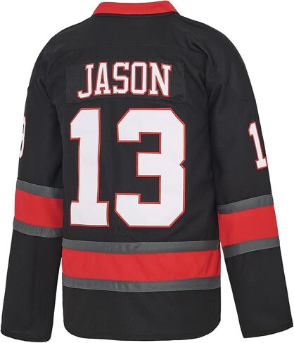 Men's Voorhees 13 Hockey Jersey Halloween Stitched in Saudi Arabia
