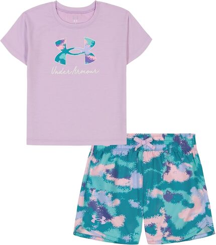 Under Armour UA FLARE 2-FER SHORT SET, COSMO PINK, 3T in Saudi Arabia