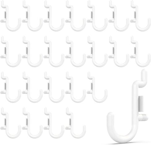 Huhole Pegboard Plastic Hooks ، المصممة للوحة Pegboard 1/4 بوصة ، أسود ، 100 مساءً in Kuwait