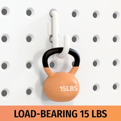 Huhole Pegboard Plastic Hooks ، المصممة للوحة Pegboard 1/4 بوصة ، أسود ، 100 مساءً in Kuwait