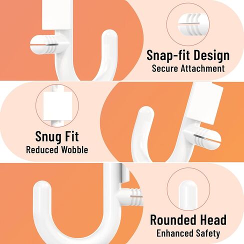 Huhole Pegboard Plastic Hooks ، المصممة للوحة Pegboard 1/4 بوصة ، أسود ، 100 مساءً in Kuwait