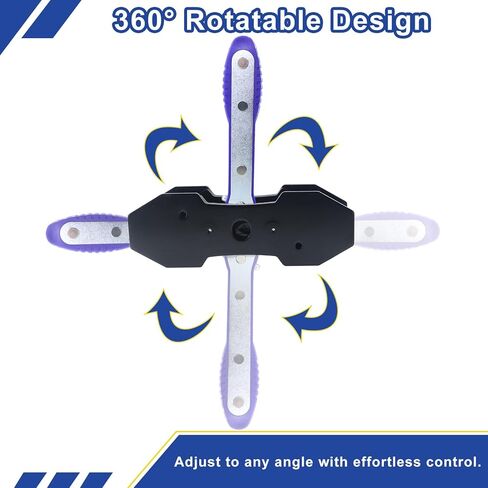 Brake Caliper Press Tool with 360 Degree Swing Ratchet, Brake Piston Compressor Tool, Brake Pad Spreader, Brake Caliper Press Ratchet with 2 Extra PCS Steel Plates Range from 1.57"-2.76", Red in Kuwait