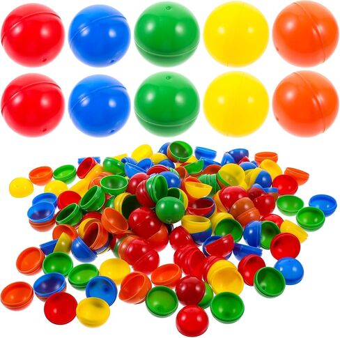 Mikikit 100pcs Hollow Bingo Balls: Openable Raffle Balls مع عدم وجود رقم - Party Game Props لآلات البيع in Kuwait