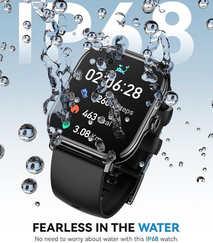 Watch Smart for Women Men - الإجابة/إجراء مكالمة ، ساعة Smartwatch Tracker للياقة البدنية لـ Android iPhone متوافقة ، دورة نوم للإناث ، مراقبة معدل ضربات القلب ، 110+ أوضاع رياضية خطوة (Blush Pink ، 1.83) in Kuwait