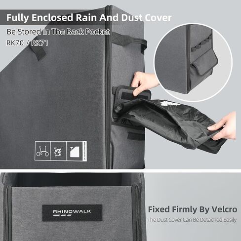 Rhinowalk Folding Bicycle Organizer, Foldable Car Trunk Organizer for Bicycle Transportation, Bicycle Travel Bag, Box for Brompton Folding Bicycle in Saudi Arabia