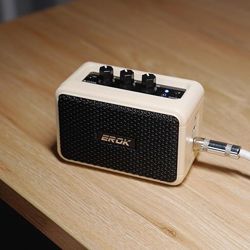 EROK Mini Electric Guitar Amplifier, with Clean Overdrive Effects,Support BT/Headphone Connection,5W Indoor Music Pratice Speaker (Red) in Kuwait