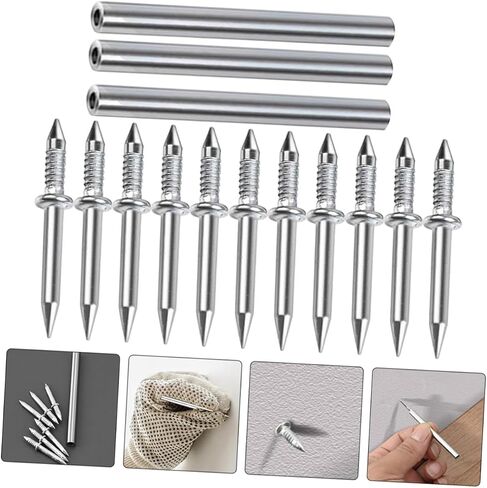 LIFKOME 300pcs Double Head Skirting Nails Baseboard Nails Installation Sleeves for Drywall in Saudi Arabia