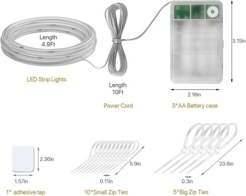 أضواء كرة السلة - 17 لونًا ، 7 أوضاع ضوئية ، تحكم عن بعد ، شريط LED 4.9 قدم ، مقاوم للماء ، مؤقت ، للعب الليلي ، هدية رائعة لمحبي كرة السلة in Saudi Arabia