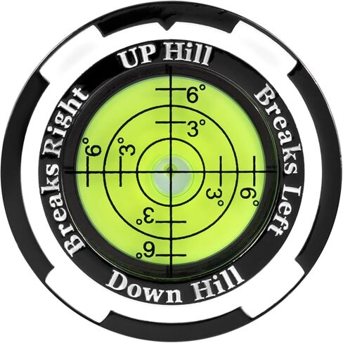Greennav PRO-High Disision Golf Green Reader & Golf Ball Marker مع مستوى الفقاعة الأفقية ، والمنحدر الأساسي وقراءة خط القراءة ، وملحقات الجولف للرجال نساء in Kuwait