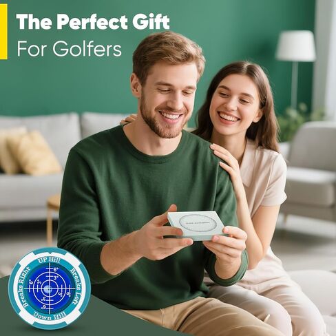 GreenNav Pro-High Precision Golf Green Reader & Golf Ball Marker with Horizontal Bubble Level, Essential Slope & Putt Line Reading Aid, Golf Accessories for Men Women in Saudi Arabia