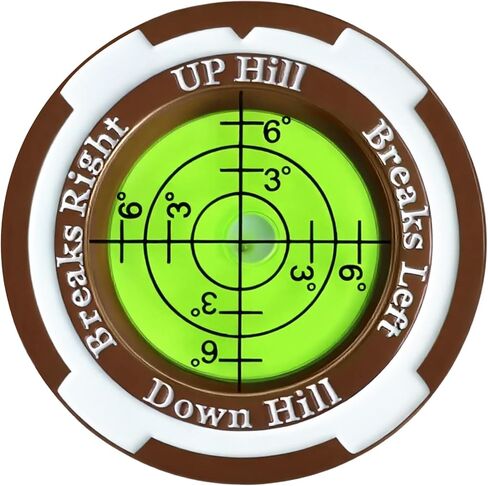 Greennav PRO-High Disision Golf Green Reader & Golf Ball Marker مع مستوى الفقاعة الأفقية ، والمنحدر الأساسي وقراءة خط القراءة ، وملحقات الجولف للرجال نساء in Kuwait