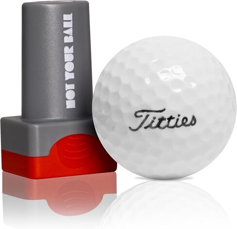 ZEETY Golf Ball Stamp, Golf Ball Stamper, Self-Inking Golf Ball Stamp Marker to Identify Golf Balls, Golf Gifts Golf Accessories for Men and Women Golfers in Kuwait