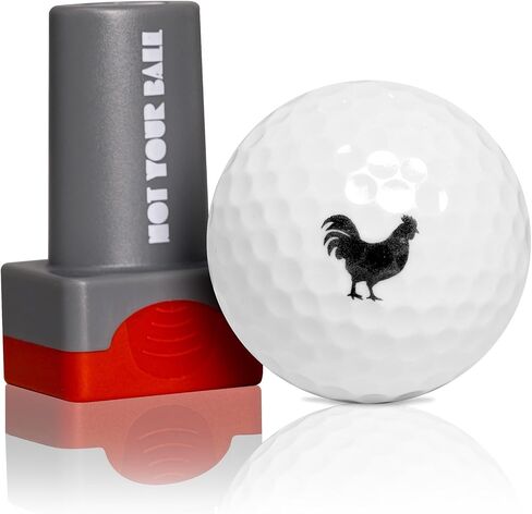 ZEETY Golf Ball Stamp, Golf Ball Stamper, Self-Inking Golf Ball Stamp Marker to Identify Golf Balls, Golf Gifts Golf Accessories for Men and Women Golfers in Kuwait