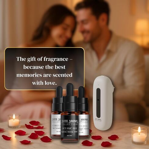 Elite Hotel Fragrance Oils Gift Set (3 Pack) - Midnight Aura, Divine Essence, Global Opulence - Luxury Hotel Scents for Diffusers & Aromatherapy - 0.3 in Saudi Arabia