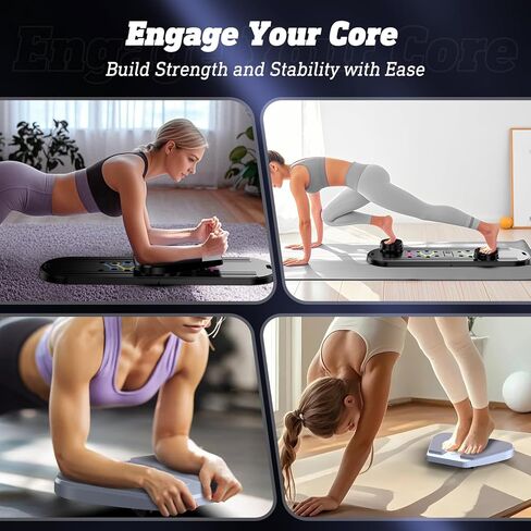 Pilates Board, Pilates Reformer Set, Pilates Machine 15-in-1 Multifunctional Abdominal Board for Home Office Workout, Foldable Portable Pilates Reformer Board for Women in Kuwait