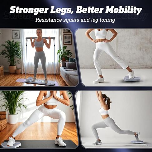 Pilates Board, Pilates Reformer Set, Pilates Machine 15-in-1 Multifunctional Abdominal Board for Home Office Workout, Foldable Portable Pilates Reformer Board for Women in Kuwait