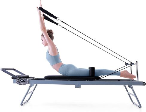 Arkantos Pilates المصلح المصلح قابلة للطي ، معدات بيلاتيس المصلحة لتمرين الرياضة واستخدام المنازل ، مناسبة للمستخدمين المتوسطين والمبتدئين in Kuwait