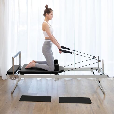 Arkantos Pilates المصلح المصلح قابلة للطي ، معدات بيلاتيس المصلحة لتمرين الرياضة واستخدام المنازل ، مناسبة للمستخدمين المتوسطين والمبتدئين in Kuwait