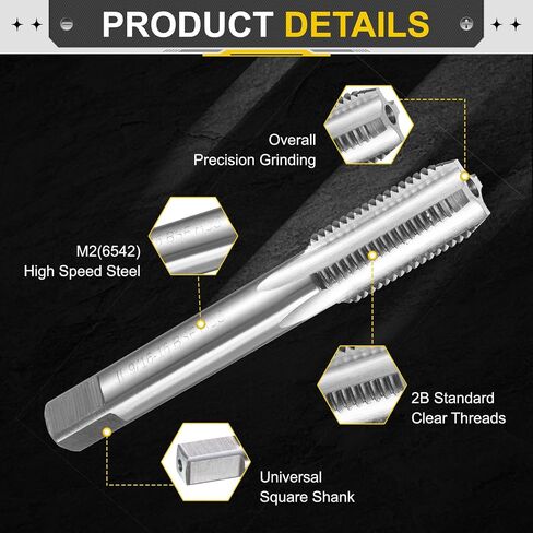 UXCELL HAND BOTTOR TAP 9/16-16 BSF 2B BOTTING BOTTORING TELLING TAPS HIPE FEAD HSS6542 in Kuwait