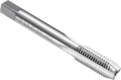 uxcell Hand Bottom Tap 3/8-20 BSF 2B Thread Bottoming Style Threading Taps High Speed Steel HSS6542 Straight Flutes Screw Tapping Tool in Saudi Arabia