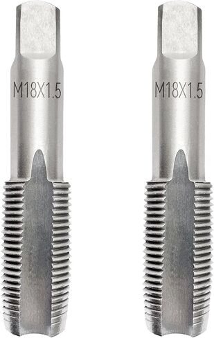 2PCS M12x1.75 TAP ، M12 1.75mm Metric Hand Thread Thore ، M12 × 1.75 مم طحن خيط فولاذي عالي السرعة مناسبة لمختلف المعادن ، M12 قطر الصنبور 12 مم ، الملعب 1.75 ملم in Kuwait