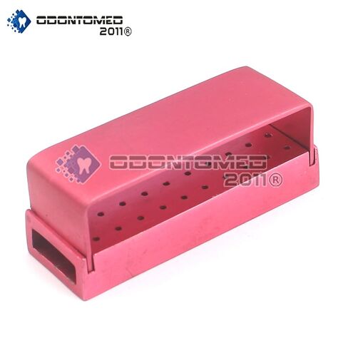 ODONTOMED2011 كتلة حامل البورت الأسنان ، FG Drills New FG AutoClave Pronsphection Bras منظم علبة كتلة ، 30 ثقوب اللون الوردي DN-2087 in Saudi Arabia