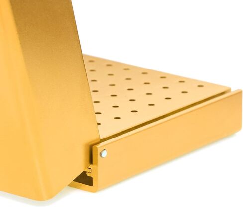 76 Holes Dental Burs Holder Block Cleaning Stand Drill Storage Boxs FG Bur Autoclavable Organizer (Silver) in Saudi Arabia