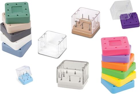 2 PCS Dental Bur Block Silicone Sidicon Magnetic Autoglavable 8 قدرة لحامل Bors Brs Brs (الأرجواني) in Kuwait