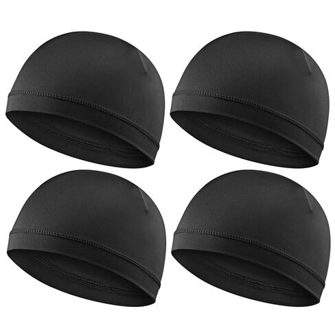 4Pcs Wave Cap for Men Silky Durags Elastic Band Wave Caps for 360 540 720 Waves Soft Breathable Satin Durag Unisex Adults Kids Skullies Beanies Hats Shower Cap in Saudi Arabia