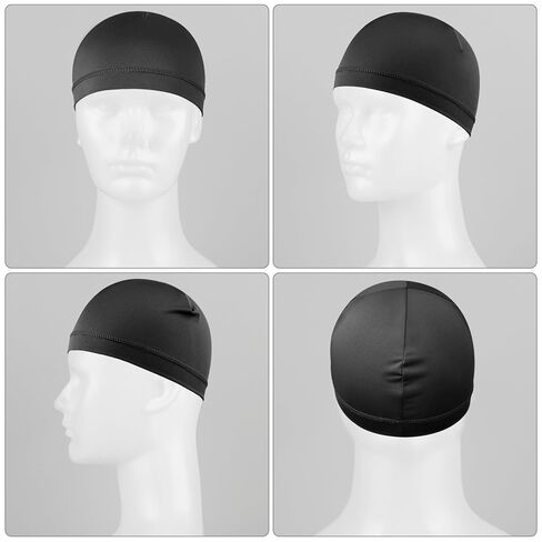 4Pcs Wave Cap for Men Silky Durags Elastic Band Wave Caps for 360 540 720 Waves Soft Breathable Satin Durag Unisex Adults Kids Skullies Beanies Hats Shower Cap in Saudi Arabia