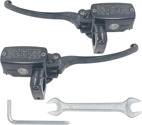 Triumilynn Universal 1" 25mm Brake Master Cylinder Lever Motorcycle Replacement for Honda Yamaha Suzuki Kawasaki Hydraulic Clutch Brake Goldwing Left & Right Set (Chrome) in Saudi Arabia