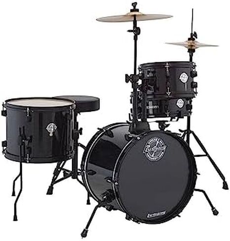 LUDWIG LC178X016 QUESTLOVE POCKENT KIT 4 قطعة طبل مجموعة أسود بريق ، بوصة in Saudi Arabia