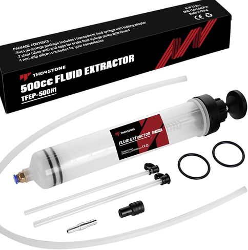 Thorstone Automotive Fluid Extractor Pump, 200cc Oil Change Syringe with Hose, Manual Suction & Filler Oil Evacuator (7 Oz./0.21 Qt./200 CC) in Saudi Arabia
